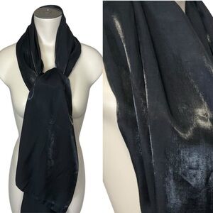 CEJON OS Elegant Black Scarf “Liquid Metal”